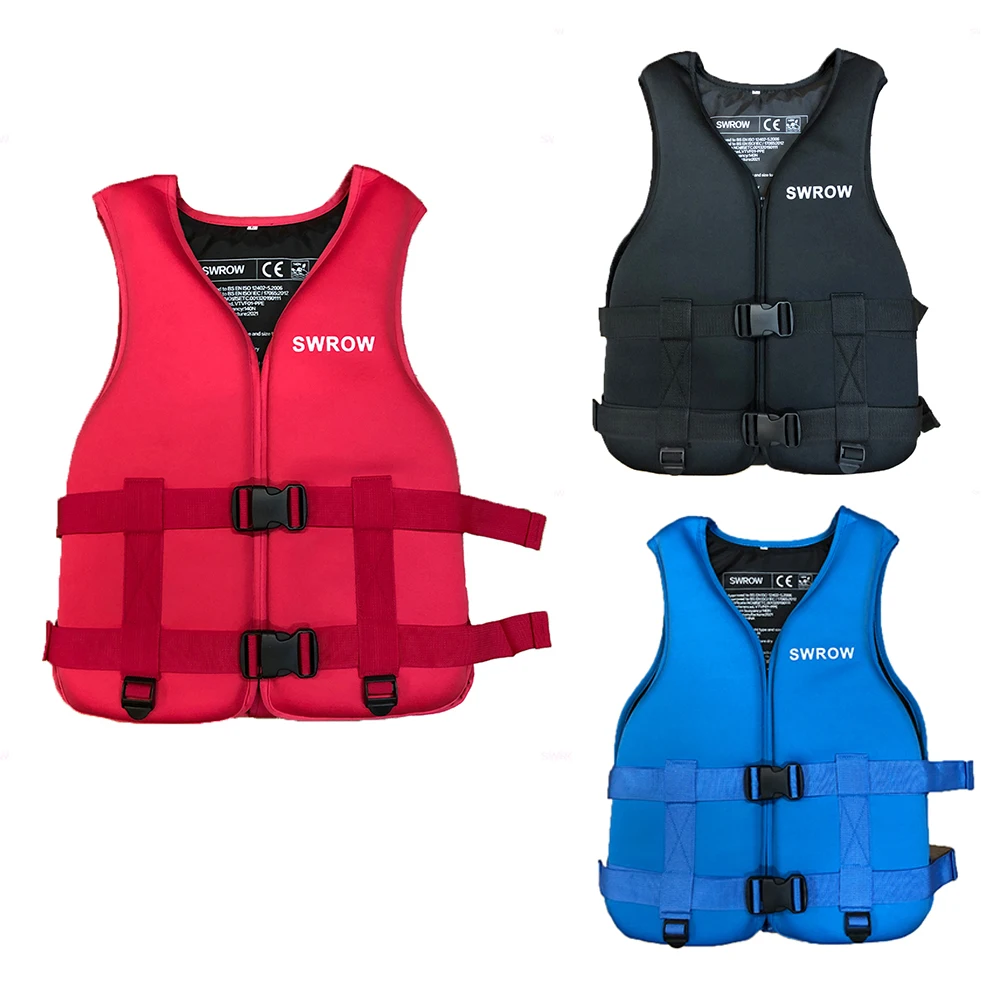 New Life Jacket Neoprene Safety Life Vest Water Sports Fishing Kayaking Boating Swimming Drifting Vest for Adult Children