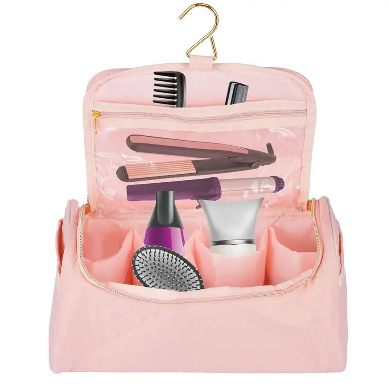 Travel Case For Curling Iron Makeup And Hair Travel Organizer Bag