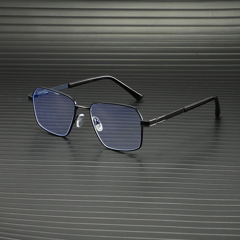 Business-Brille mit Metallrahmen zum Lesen von Zeitungen, hochauflösender Handy-Betracht und Blaulichtschutz 6013 – Detail 11