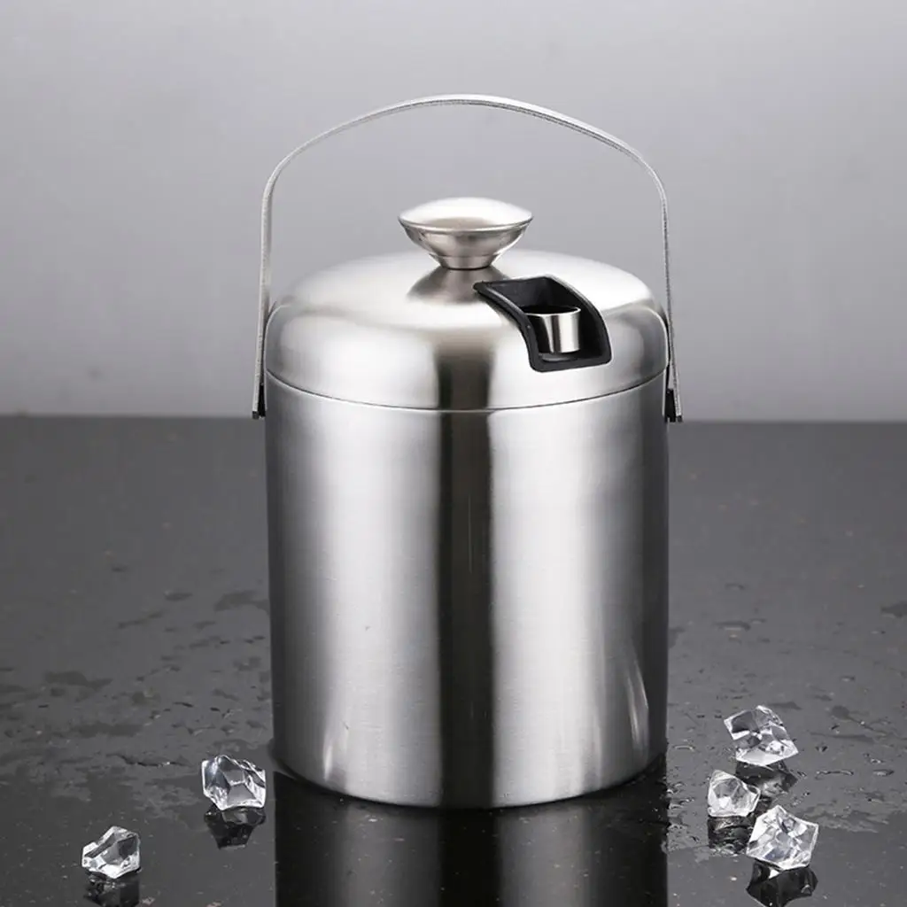 Stainless Steel Ice Bucket with Lid And Wine,ice bucket