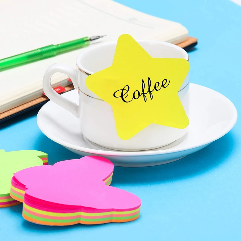 100 sheets Colorful Sticky Notes Self Sticky Post Notes Heart Arrow Creative Notepads Planner Sticker For Office School Supplies 4