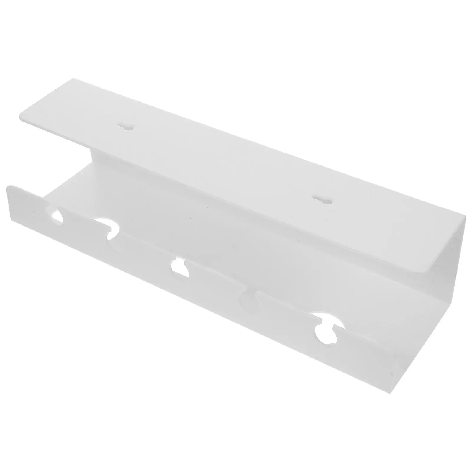 책상 아래 케이블 트레이(잠금장치 포함) 사무실, 가정, 공부방용 케이블 정리 트레이 책상 아래 수납 서랍