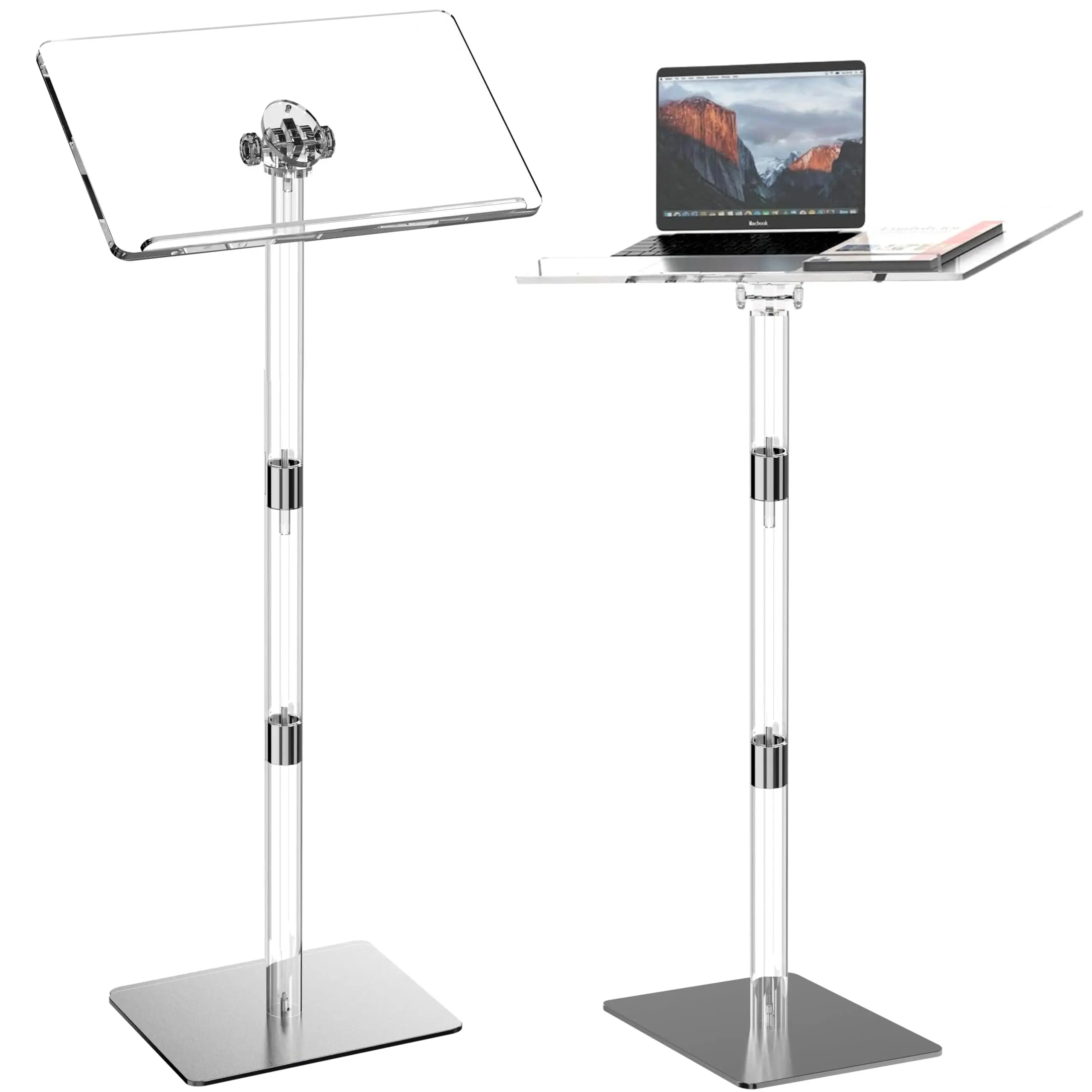 Ultra Clear Acrylic Pulpit Podium Stand Modern Portable Pulpits for Churches Pastors Modern School Classroom Lecterns Music