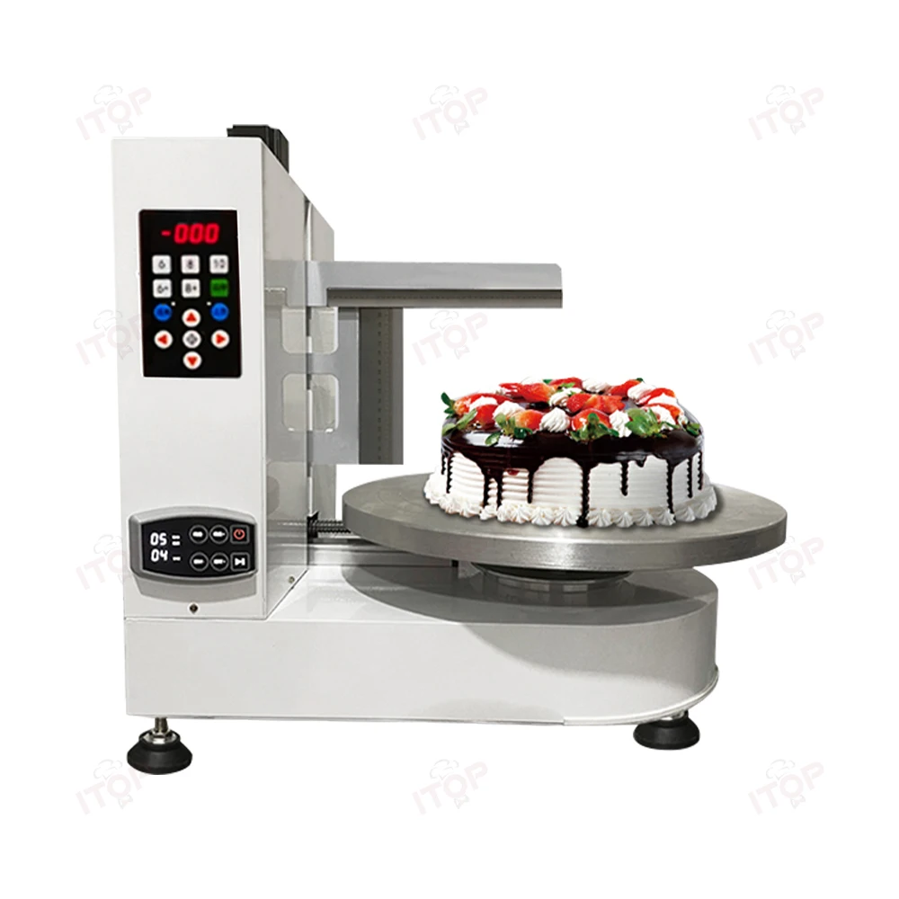Commercial Round Cake Decorating Machine Cake Bread Cream Smearing Spreading Machine Easy To Operate