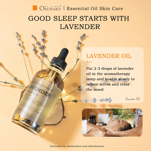 Pure Lavender Essential Oil 4oz - Relaxing Lavender Oil Essential Oil for  Diffuser Aromatherapy Sleep and Mood - Pure Lavender Oil for Hair Skin  Nails