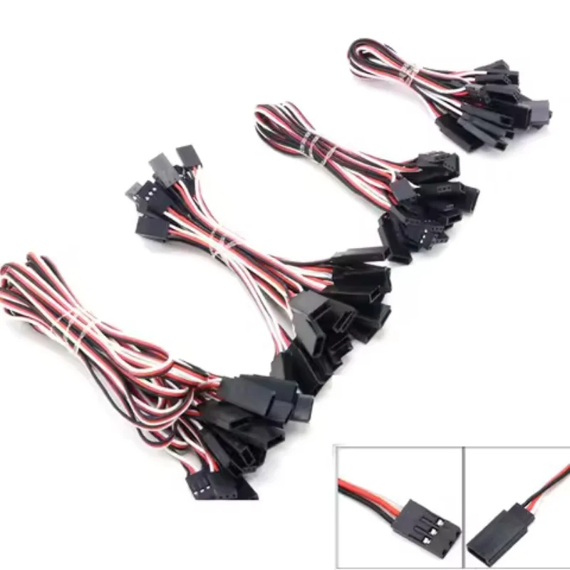 Vingt câbles servo RC de 20 cm en faisceau, idéal pour robots et voitures RC