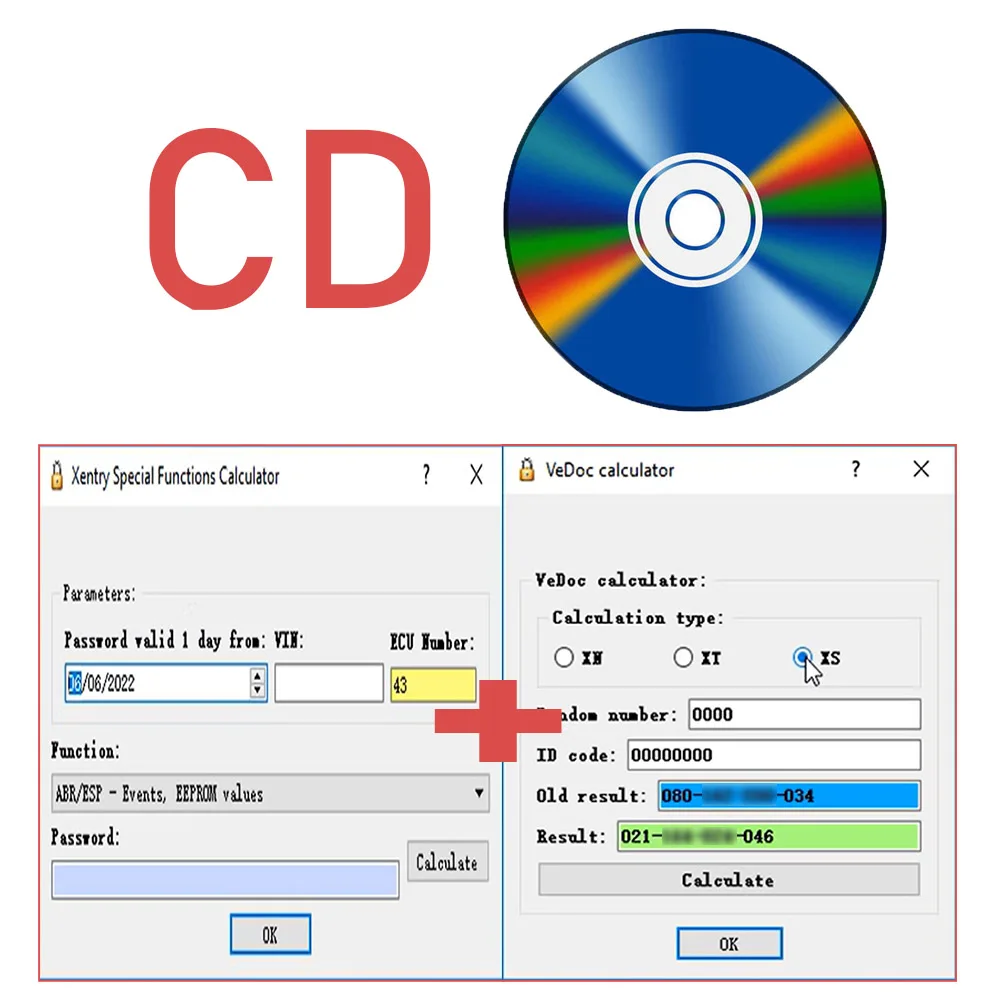 2022 Hot Keygen Xentry Special Functions Calculator & FDOK VeDoc Calculator 2018 English version car software for M ercedes-Benz car battery reader Diagnostic Tools