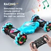 BGTOY 4WD Stunt RC Car With LED Light Deformation Twist Climbing Radio Remote Control Car Electronic Toys For Kids Boys Gifts 4