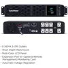 CP1500PFCRM2U PFC Sinewave UPS System, 1500VA/1000W, 8 Outlets, AVR, Short Depth 2U Rackmount 1