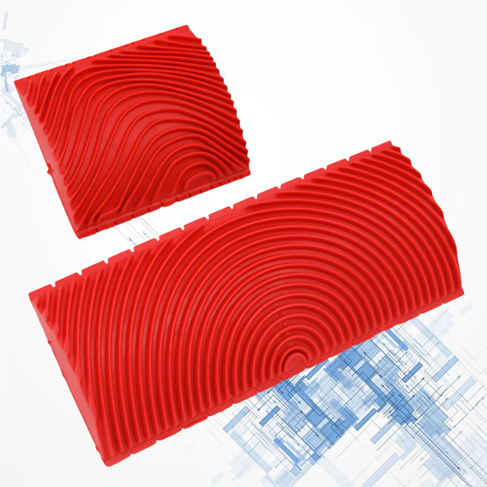 

2pcs Wood Grain Machine Imitates Wood Grain Tool Portable Grain Roller Wood Grain Printing Tool for Home Office (3 Inches and 6