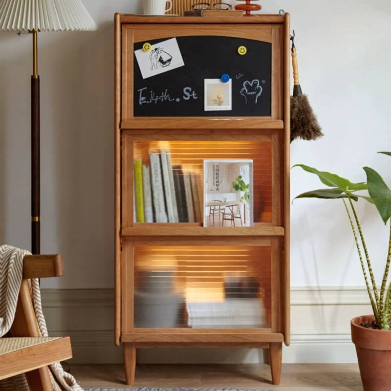 

Clothes Living Room Cabinets Filing Bathroom Design Glass Display Cabinet Simple Wooden Mobile Bagno Home Furniture HD50KT