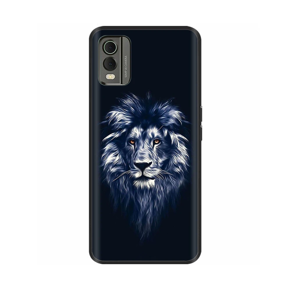 Stylish Black Silicone Shockproof Phone Case - Soft Painted Bumper Cover