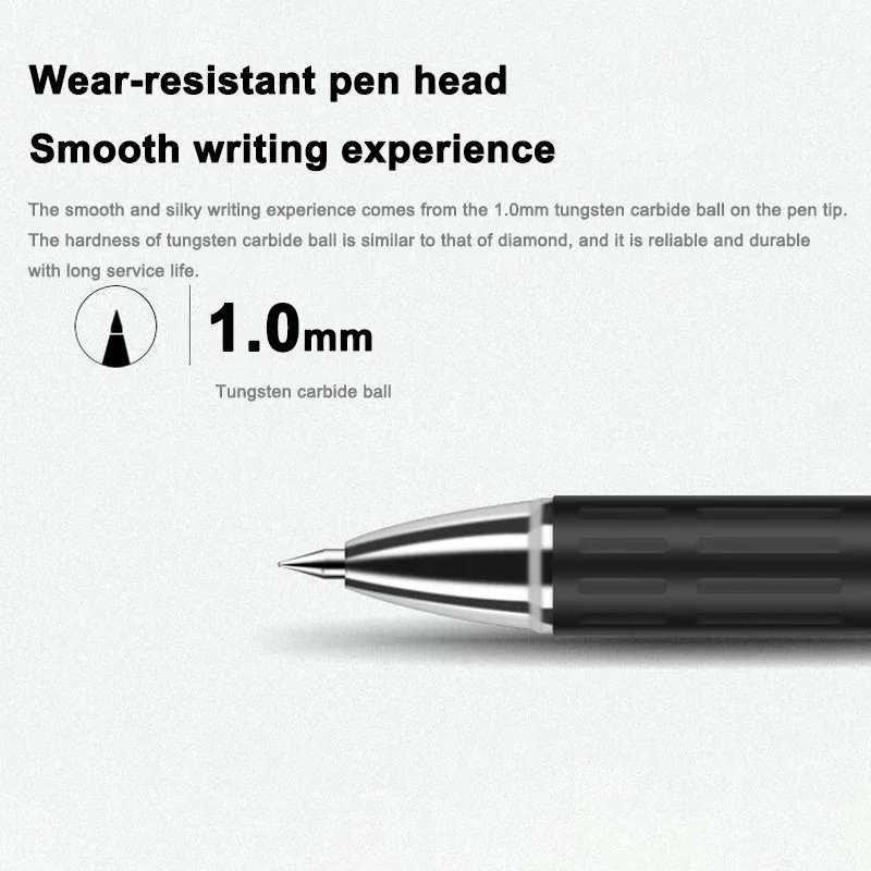 1PCS S73 Office Gel Pens 1.0mm Bold Carbon Water Pen Business Signature Pen Smooth Student 4