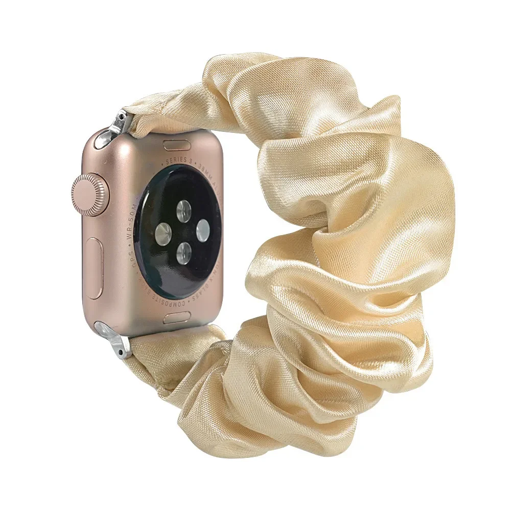 Enhanced Product Title: Stylish Adjustable Elastic Scrunchie Watch Band Strap