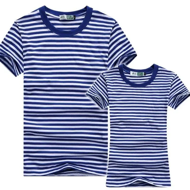 Russian Naval Telnyashka Marine Submarine Force Family Set Sailor's Striped Shirt Family Matching Parent-child Clothing T-Shirt 4
