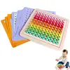 1Set Wooden Montessori Hundred Board Math 1 To 100 Consecutive Numbers Counting Toy Montessori Educational Wooden Toys For Child 6
