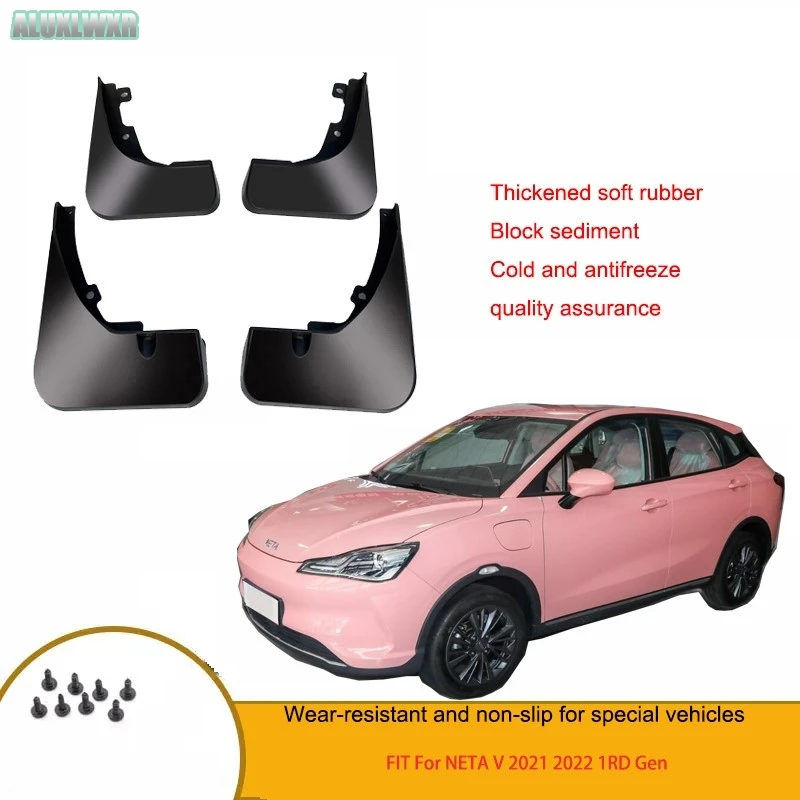 

Mudguards Mud Flaps Splash Guards Fender Protector Cover Auto FIT For NETA V 2021 2022 1RD 2RD Gen 2023 Car Accessories