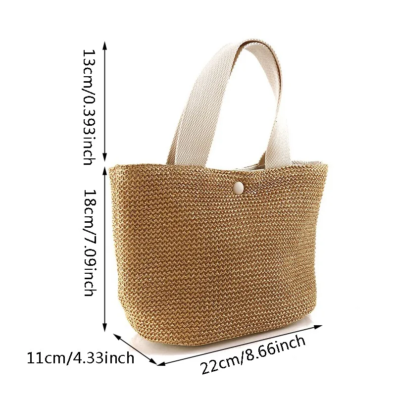 Summer Beach Straw Shoulder Messenger Bag Women Bohemian Woven Rattan Bucket Shoulder Handbag Handmade Crossbody Bags For Women 6