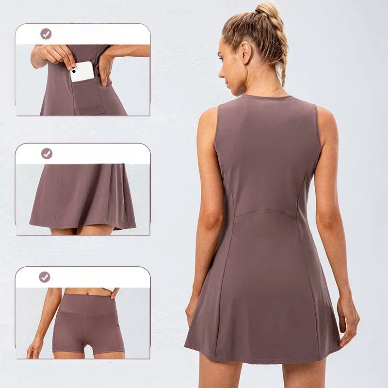 Women Tennis Dress Sport Active Golf Clothes
