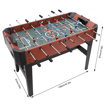 Standard Size Foosball Table - Professional Soccer Table Game for Home & Game Room, with Steel Rods & Counterbalanced Players