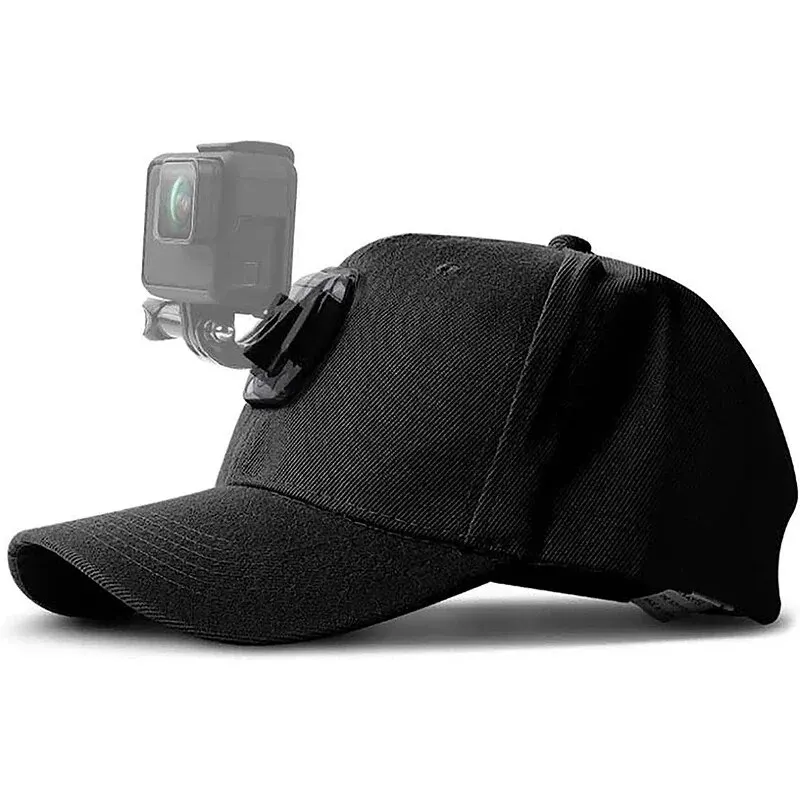 Baseball Hat Mount J-Hook Quick Release Buckle Holder for GoPro Hero 13 12 11 10 9 8 SJCAM AKASO insta360 DJI OSMO Action Camera