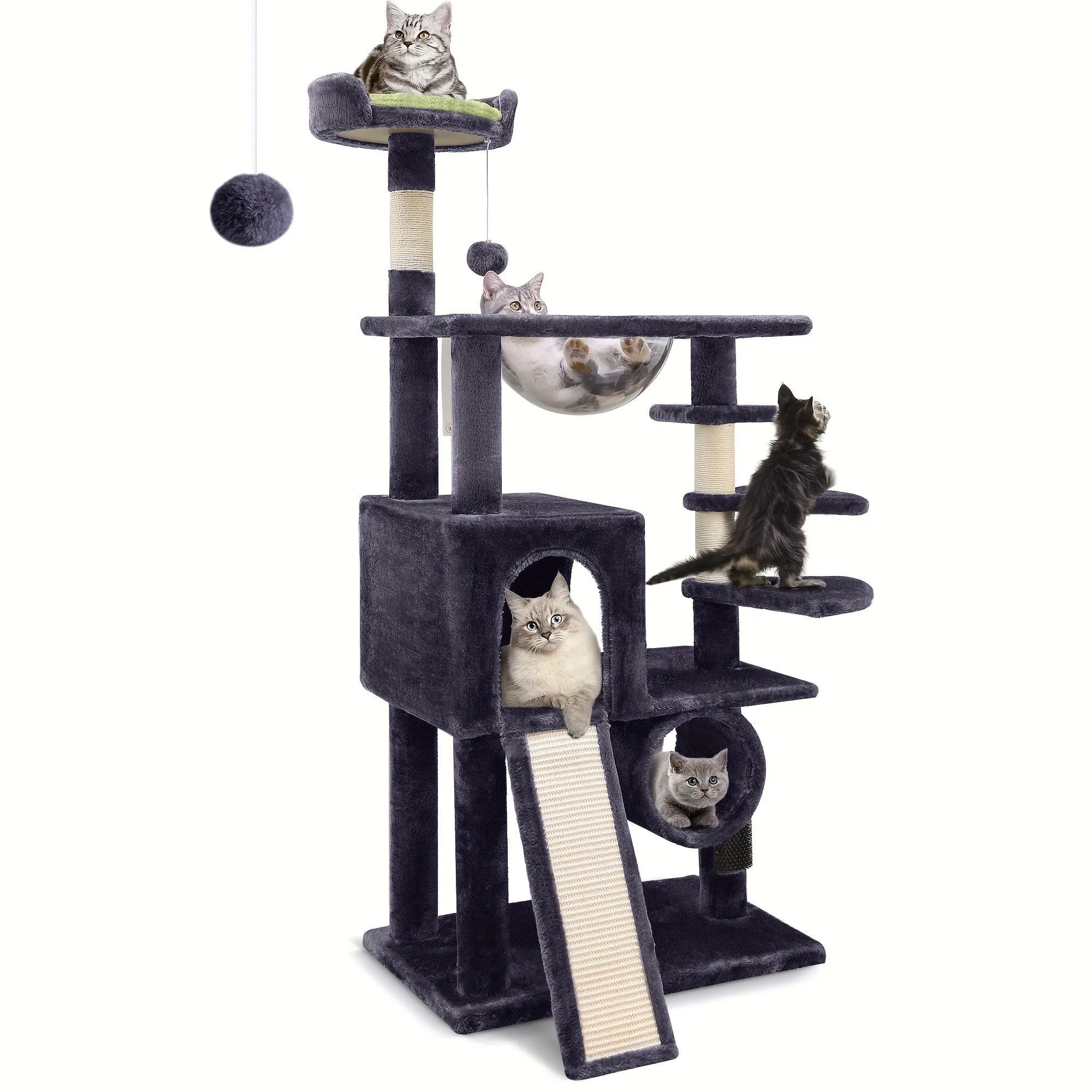 

Cat Tree With Steps, Specifically For Brave Cat Tower, Tunnel, Space Capsule Nest, Sisal Scratching Board, Cat Condo, And Top Pl