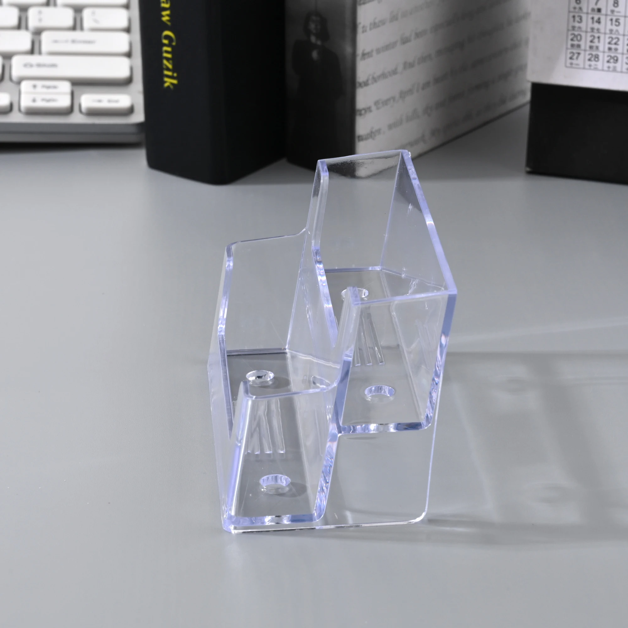 Transparent Desk Shelf Storage Box Display Acrylic Clear Plastic Desktop Business Card Holder Location Card Holder New 2