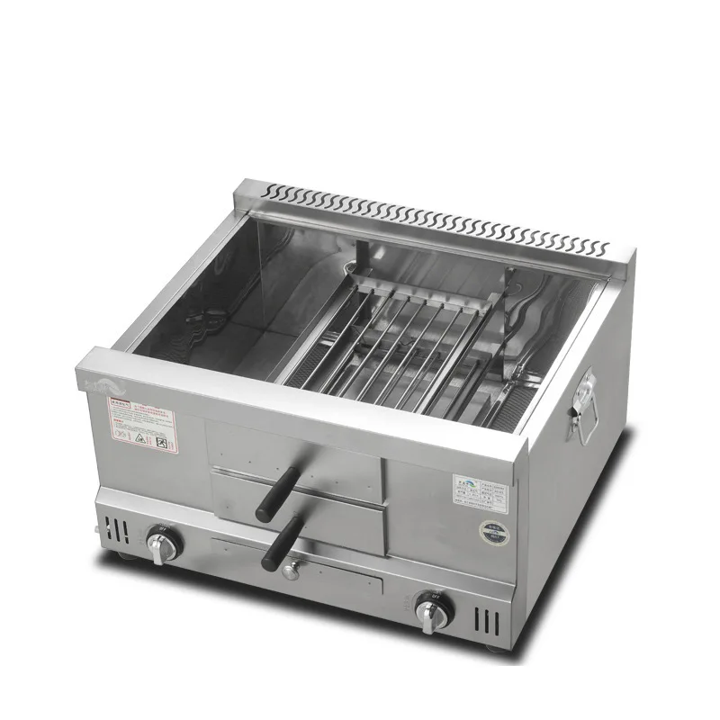 Commercial Gas Grill LPG Griddles Stainless Steel Flat Pan Pancake Maker Grilled Squid Cooking Teppanyaki Dorayaki Machine 5