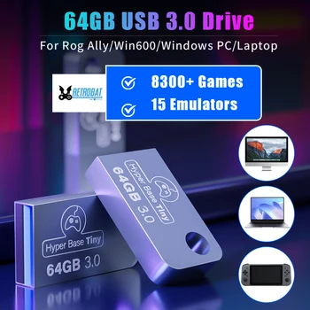 JMachen USB 3.0 디스크 레트로배트 시스템 게임 콘솔, 휴대용 게임용 HDD, PSP, DC, N64, NES, SNES용, Wins PC, 노트북용, 8300 개 이상의 게임 포함