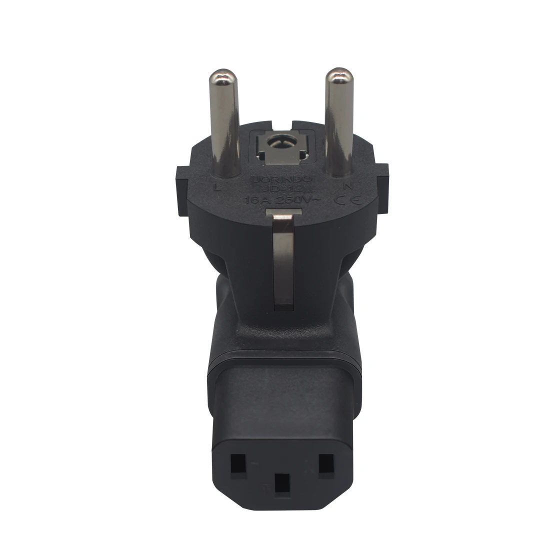 JORINDO EU4.8MM TO IEC320 C13 AC Plug Converter,German standard plug to C13 Power conversion plug16A/250V