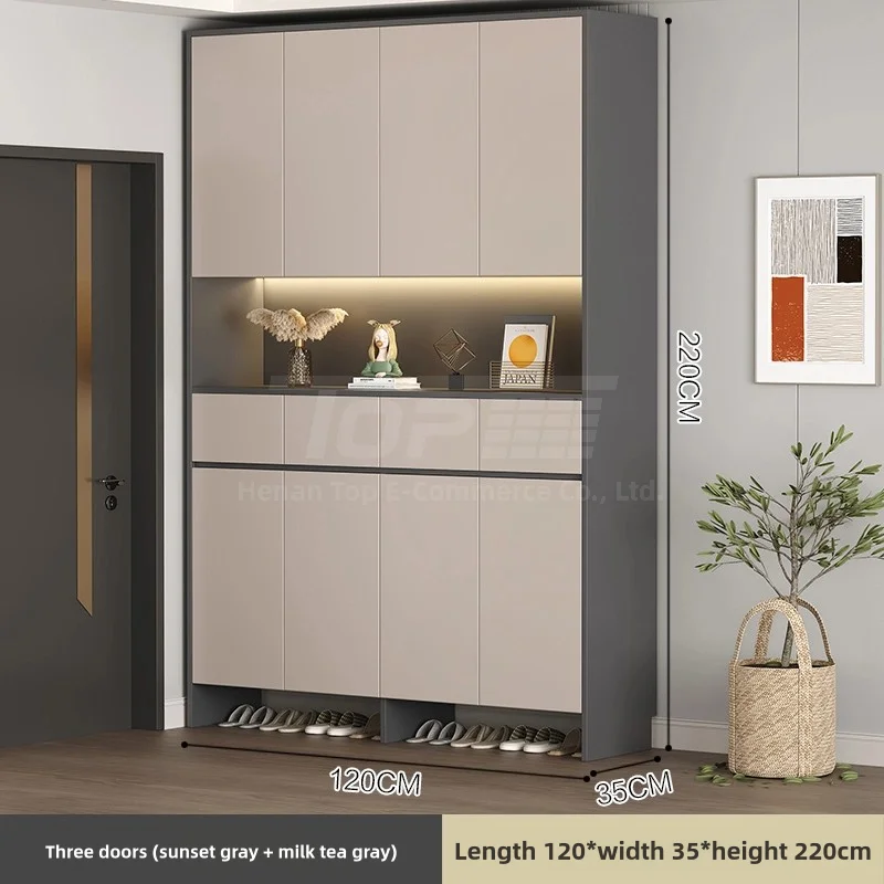 Mussi Space Saving Household Simple Storage Rack Multi-layer Door Storage Aluminum Shoe Rack Shoe Cabinet Furniture