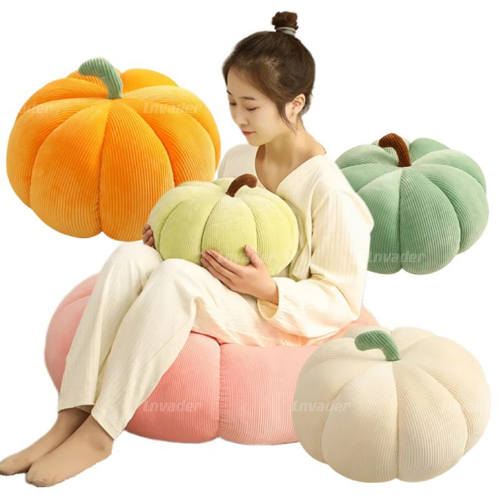 

Halloween Pumpkin Plush Toy Kawaii Plushies Pillows Cute Plant Soft Stuffed Doll Holidays Props Decorative Throw Pillow for Kid