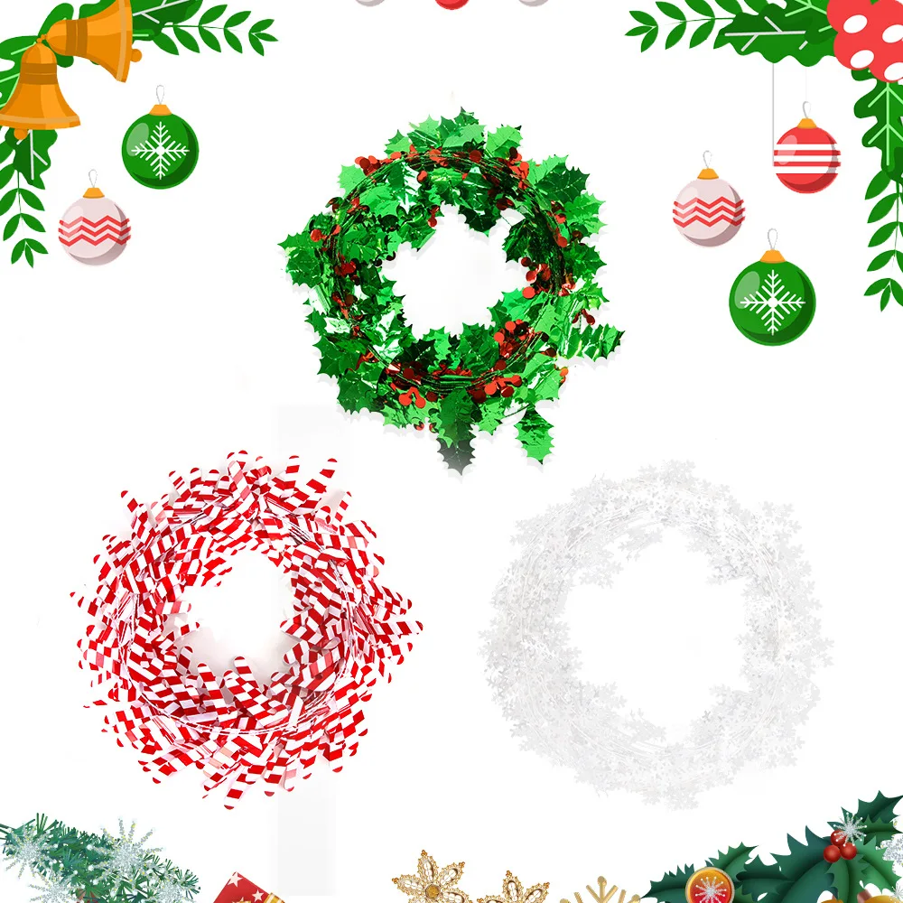 thumbnail image 1 of Christmas Tree Pendants Decorations Santa Claus Small Bells Elk Snowflake Bow Star Lucky Bag Hanging for Children Happy New Year, 1 of 5