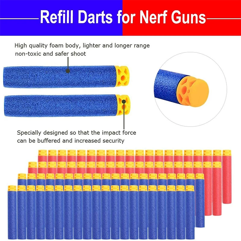 FRENSIT 16 Sets Waffenzubehör, kompatibel mit Nerf Guns Partygeschenken mit Gesichtsmaske, Nachfüll-Dartkugeln, taktische Brillen, Handgelenkband – Detail 5