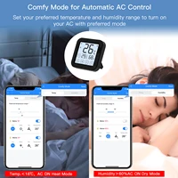 MOES Tuya WiFi IR Thermostat Controller LCD Screen Touch Button Wireless Remote Built-in Temperature and Humidity Sensor alexa - Image 4