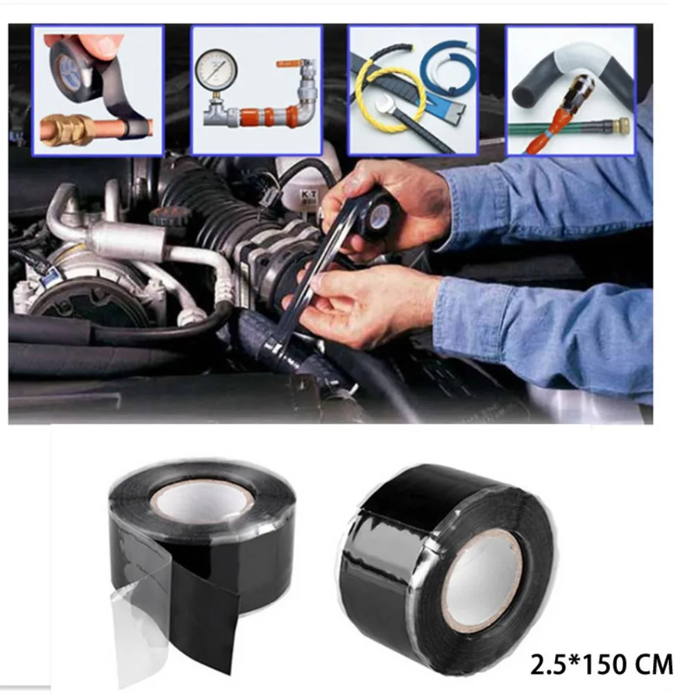 Versatile Waterproof Self-Fusing Silicone Repair Tape - High Temperature & Strong Sealant