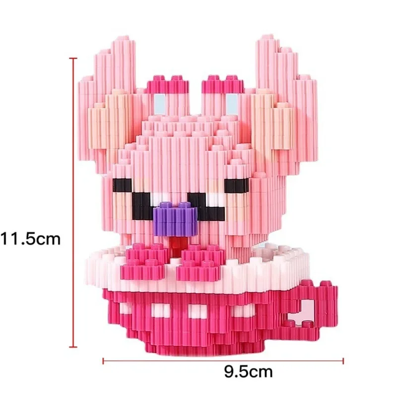 thumbnail image 1 of Bloques de construcción Sonic The Hedgehog, figura de Anime de Disney Angel Stitch, Hello Kitty, imagen bonita, rompecabezas, juguete de ensamblaje, venta al por mayor, 1 of 5