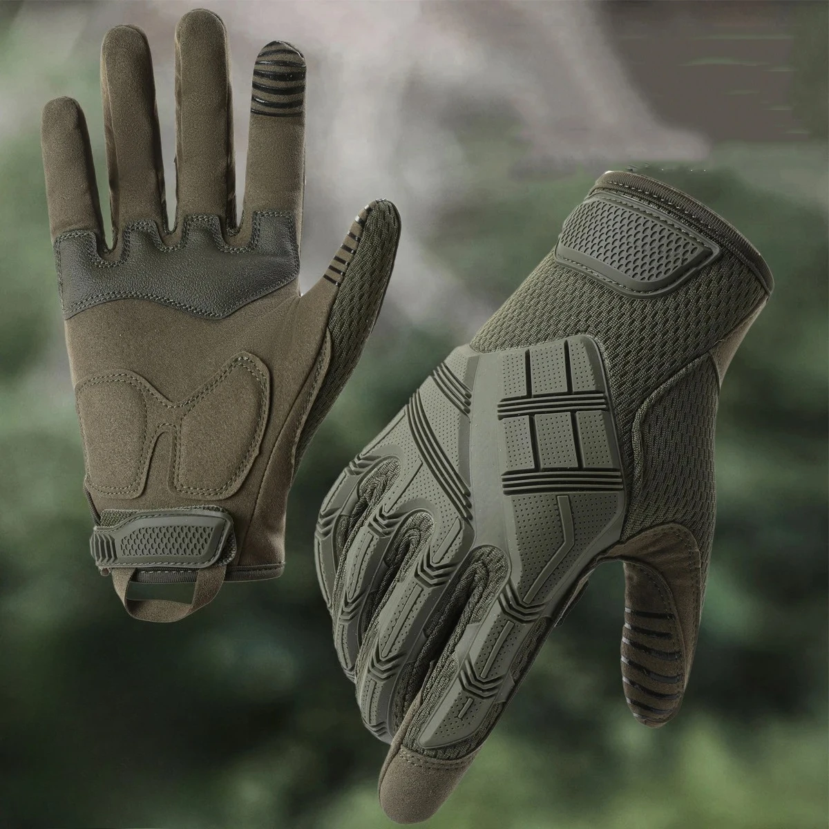풀핑거 장갑 오프로드 오토바이 사이클링 미끄럼 방지 충격 흡수 충돌 방지 로코모티브 사계절 장갑 남성용