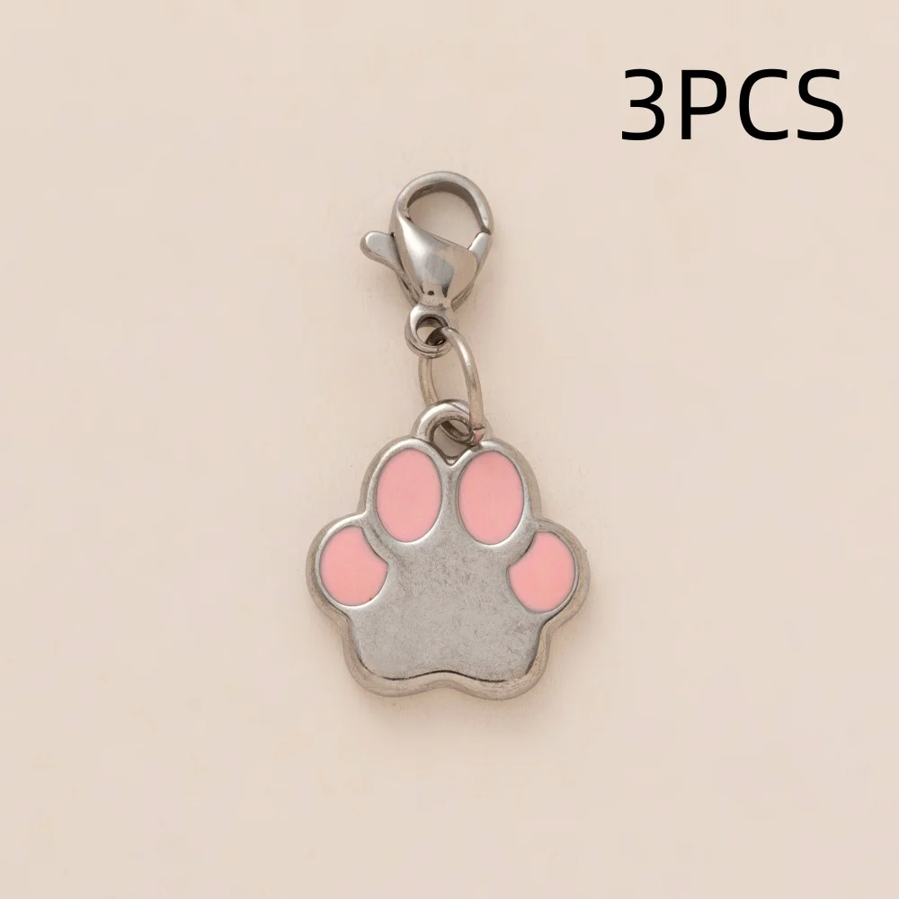 3 Stück Modische Trendige Frische Kleeblatt-Liebe Wassertropfen Katzenpfoten DIY Anhänger-Charms für Schmuck – Detail 6