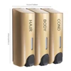 Triple 350ml Soap Automatic Dispenser Wall-mount Shower Bath Shampoo Dispenser Liquid Soap Container Bathroom Accessories 6