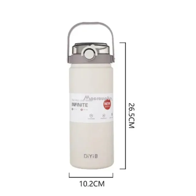 1200mL Large Capacity Thermo Bottle with Straw Stainless Steel Thermal Water Bottle Keep Cold and Hot Thermos Cup Vacuum Flask 5