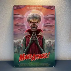 Retro Sci - Fi Movie Metal Poster - 20x30cm Aluminum Sign - Aluminum 14x20cm (Aluminum sign)