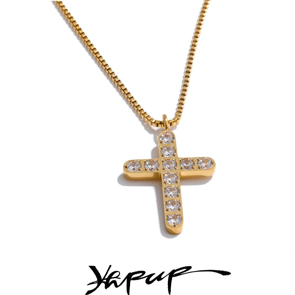 Yhpup Cubic Zirconia Pendant Necklace