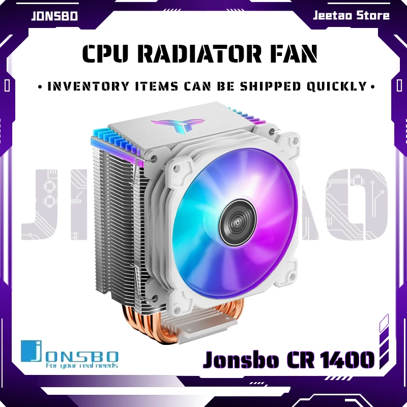 JONSBO CR 1400 ARGB Heat Sink 4 Heat Pipe Tower CPU Cooler ITX 5V 3
