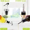 Transparent Glass Olive Oil Bottle Leakproof Kitchen Seasoning Soy Vinegar Square Glass Bottle Kitchen Supplies New Dropshipping 5