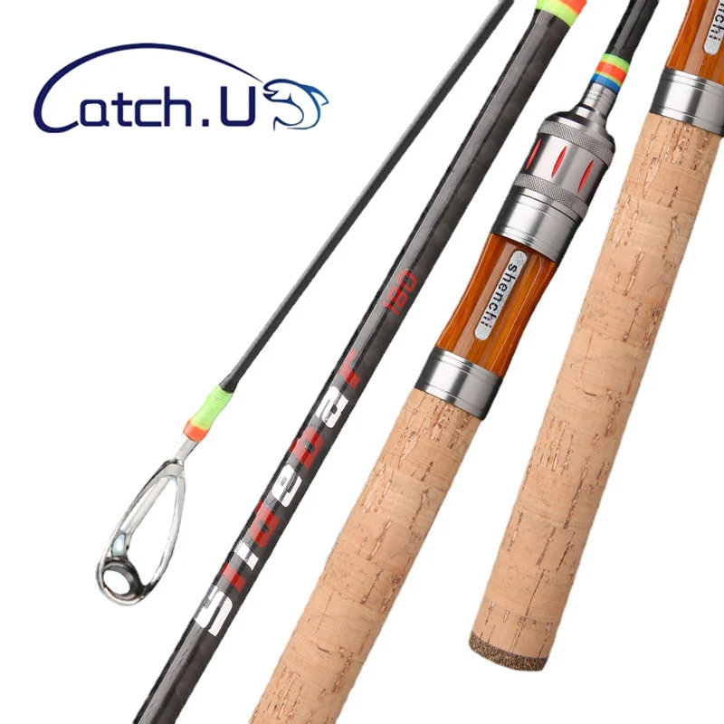 1.68m/1.8m Spinning Fishing Rod Carbon Fiber Fishing Pole Bait Wt 312g