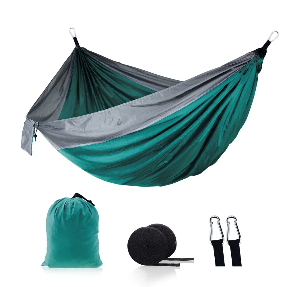 Outdoor Camping Survival Hammock 260*140cm Portable Durable Ultralight Nylon Parachute Hammock For 1-2 Person Hanging bed Travel garden furniture	 Outdoor Furniture