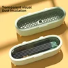 Chopsticks Utensil Holder Multi-functional Household Chopsticks Basket Kitchen Tableware Spoon Storage Box Cutlery Storage Box 1