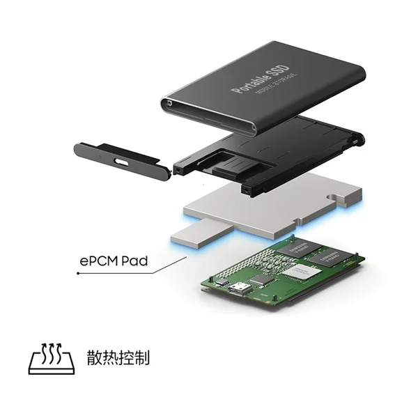 Portable High-speed 8TB/4TB Mini SSD High-capacity USB3.1 Type-C To USB Interface 2TBHigh-speed Mobile Hard Drive Metal Matte