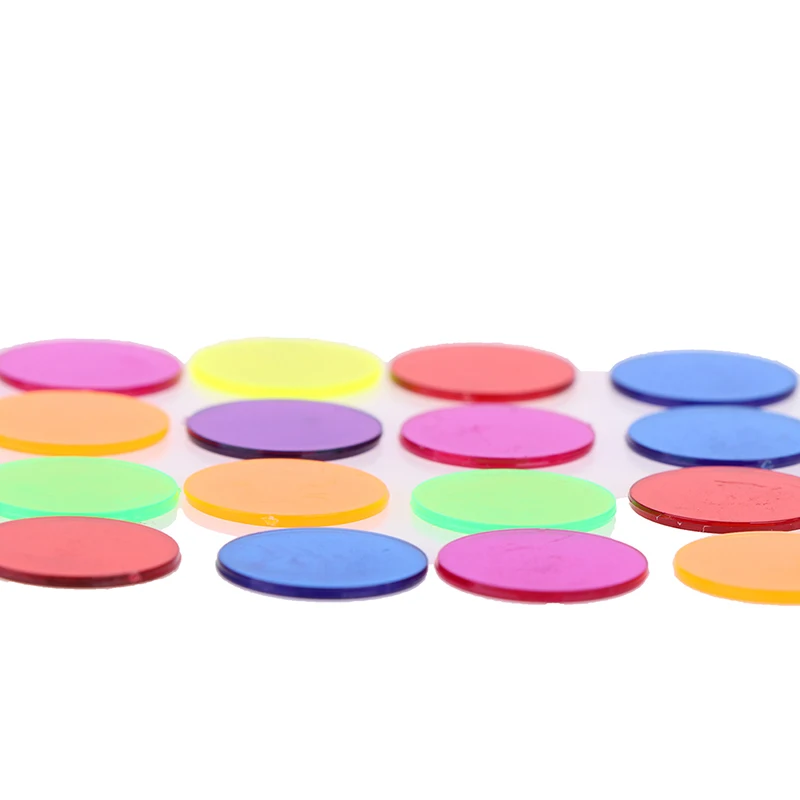 Math Bingo Chips 50pcs Montessori Education Math Toys Learning Resources Color Bingo Chip Supply 15mm